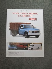 Folheto de vendas original 1990 GMC Truck Van cabine e chassi modelos F/C 90, usado comprar usado  Enviando para Brazil