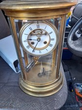 french four glass clock for sale  BRISTOL
