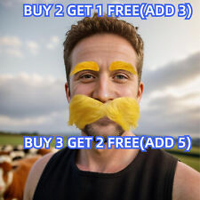 Yellow mustache eyebrow for sale  UK