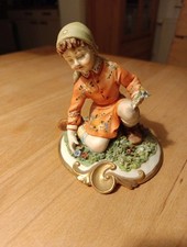 Porzellanfigur mädchen pflüc gebraucht kaufen  Burglengenfeld
