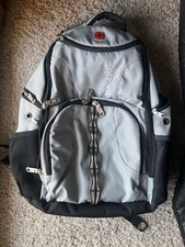 Mochila SwissGear cinza e preta durável uso diário, usado comprar usado Mochila SwissGear cinza e preta durável uso diário, usado comprar usado  Enviando para Brazil