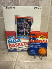 1986 Fleer Nba Pacote de Cera de Basquete Charles Barkley RC Top Kareem Adesivo Jabbar comprar usado  Enviando para Brazil
