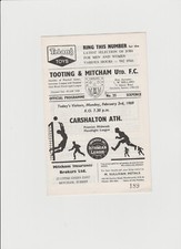 1968 tooting mitcham for sale  SANDY