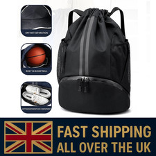 Drawstring sports backpack for sale  BOLTON