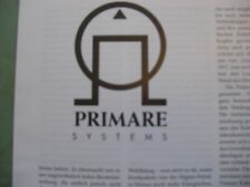 Primare system prospekt gebraucht kaufen  Rathenow