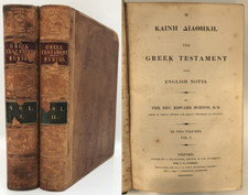 1835 greek testament for sale  CHICHESTER