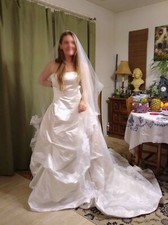 * Novo * autêntico Ulla Maija Anna Maier Whirlwind sem alças vestido de casamento tamanho 10 comprar usado  Enviando para Brazil
