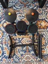 Conjunto de bateria Nintendo Wii Band Hero Activision Guitar Hero sem pedal com baquetas comprar usado  Enviando para Brazil