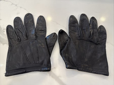 Luvas de couro Damasco sem forro 9 grandes pretas vintage comprar usado  Enviando para Brazil