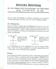 Betriebsanleitung kramer diese gebraucht kaufen  Neuendettelsau