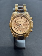 Cronógrafo Michael Kors ouro rosa pulseira concha de tartaruga # Mk5859 pulseira 7,5” comprar usado  Enviando para Brazil