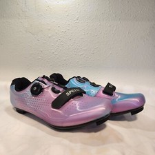 Sapato de ciclismo de velocidade iridescente tamanho 44 (10,5 EUA) mostrador gancho/laço unissex bicicleta pelotão comprar usado  Enviando para Brazil