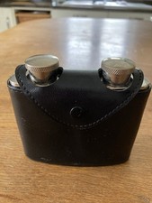 black leather hip flask for sale  NEWARK