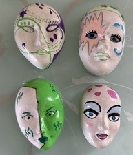 Gipsmaske grün lila gebraucht kaufen  Fürstenwalde/Spree