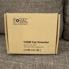 Usado, Inversor de energia para carro Foval 150W 12V DC para 110V conversor CA adaptador automático plugue comprar usado  Enviando para Brazil