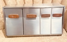 Conjunto de caixa de vasilha MCM Lincoln BeautyWare pendurada ou balcão madeira cromada comprar usado  Enviando para Brazil