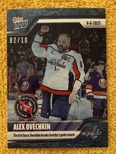 Usado, Adesivo 2024-25 NHL TOPPS NOW® GR8-10 🏒 Alex Ovechkin 🏒895th Goal BLUE ICE /10 comprar usado  Enviando para Brazil