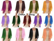 Chiffon em cascata abrir os ombros Bolero de ombros Manga Cardigã Topo De Frente Aberta C51 comprar usado  Enviando para Brazil