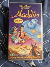Aladdin vhs walt for sale  KEIGHLEY