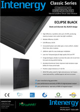 Intenergy solar module for sale  MARKET HARBOROUGH