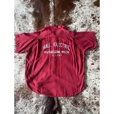 Camisa de boliche vintage anos 1980 King Louie ponto corrente grande comprar usado  Enviando para Brazil