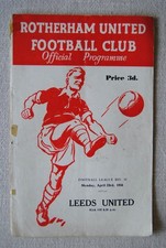 1955 rotherham utd for sale  DONCASTER