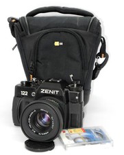 Usado, Zenit FS-122S, lente MC Helios -44-4, estojo, filtro UV, capa de lente de borracha Nikon HR-1 comprar usado  Enviando para Brazil