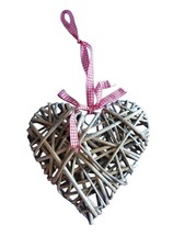 Woven wicker heart for sale  RUGELEY