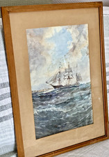 Vintage watercolour painting for sale  SWANSEA