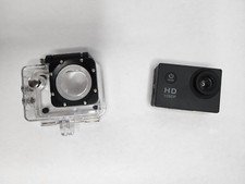 Câmera de ação HD 1080p com estojo à prova d'água – Câmera capacete filmadora esportiva funciona comprar usado  Enviando para Brazil