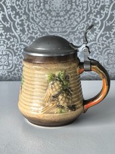 Alter bierkrug zinndeckel gebraucht kaufen  Sinntal