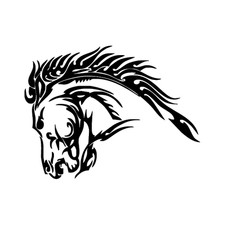 Tribal horse adesivo usato  Italia