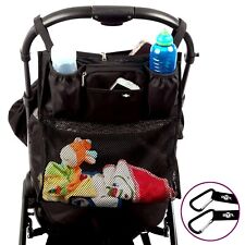 Armazenamento organizador de buggy BTR Slimline com rede de compras. Plus 2 x clipes para carrinho de bebê comprar usado  Enviando para Brazil