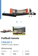 Fussballtennis billiard mini gebraucht kaufen  Mühlhausen-Umland