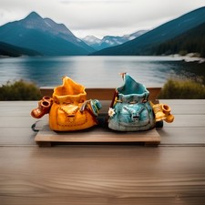 Coppia zaini ceramica usato  Italia