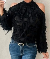 Bluse fransendetail stehkragen gebraucht kaufen  Kaiserslautern