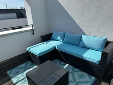 Loungegarnitur blauen kissen gebraucht kaufen  Kriftel