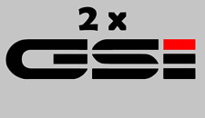 2 x Opel Corsa Kadett Astra • GSI • Schriftzug • Aufkleber • Sticker • Tuning o9 comprar usado  Enviando para Brazil