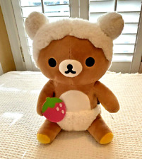 Kawaii Rilakkuma Baño Burbujas Relleno/Felpa Marrón 13" Oso con Fresa Rosa segunda mano  Embacar hacia Argentina