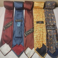 Lote misto de gravata de seda italiana Gucci Ferragamo Dunhill Dominque França manchas/desgaste comprar usado  Enviando para Brazil