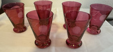 liqueur glasses 6 cranberry for sale  Charlotte
