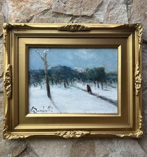 Quadro paesaggio innevato usato  Calvizzano
