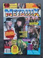 Metallix Magazine November 1989 Volume 1 #6 Metallica Great White Crue, usado comprar usado  Enviando para Brazil