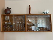 Hängeglasvitrinen teakholz be gebraucht kaufen  Augsburg