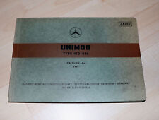Ersatzteilliste mercedes unimo gebraucht kaufen  Estorf