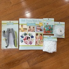 Babyville kit de costura faça você mesmo fraldas de pano livro padrões alicate encaixe gancho e laço comprar usado  Enviando para Brazil