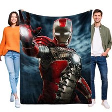 Cobertor de flanela super macio Homem de Ferro crianças para sofá-cama presentes para todas as estações comprar usado  Enviando para Brazil