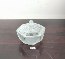 Vintage Unique Verre Transparent Pot Avec Couvercle Bol Décoratif, usado comprar usado  Enviando para Brazil