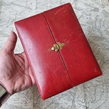 Antique red leather d'occasion  Expédié en Belgium