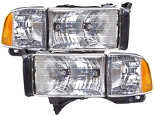 Conjunto de pares de faróis compatível com 99-01 Dodge Ram Sport Pickup 1500 2500 3500 comprar usado  Enviando para Brazil